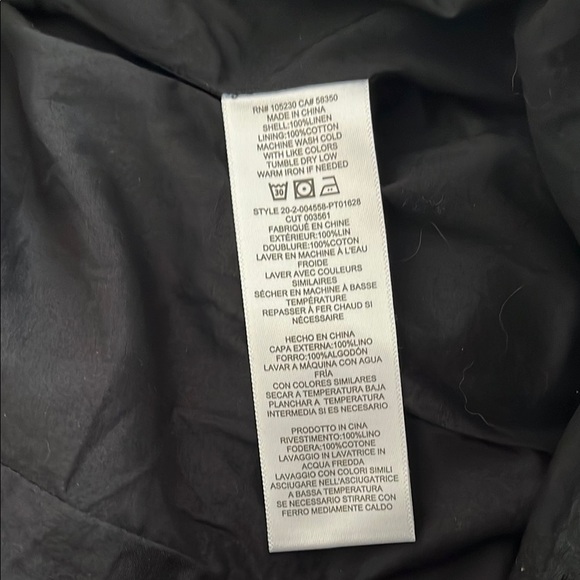 EQUIPMENT Kalil Linen Cropped Culotte Pants Folded Hem, Size 6 - Picture 13 of 16